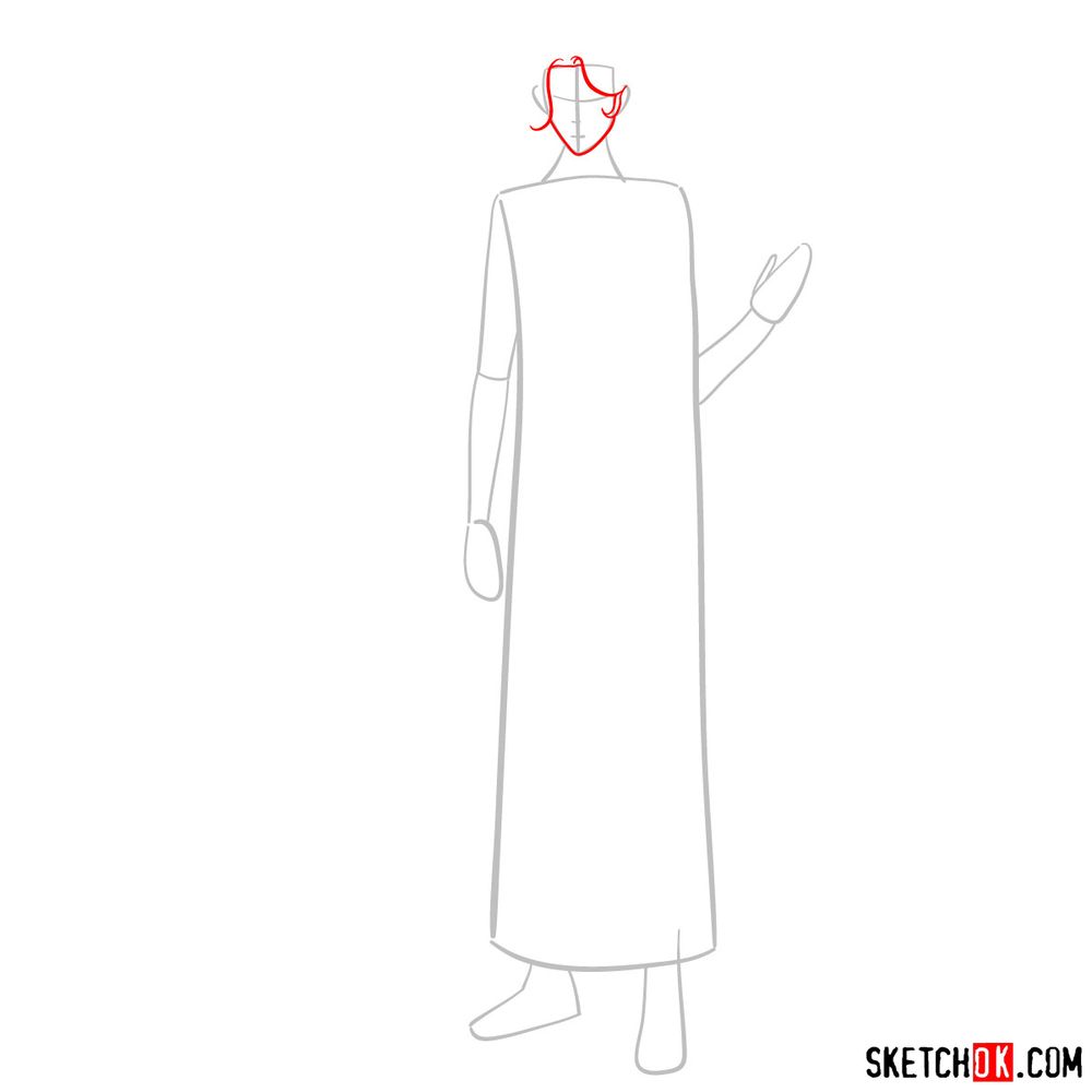 How to draw Sypha Belnades - step 03