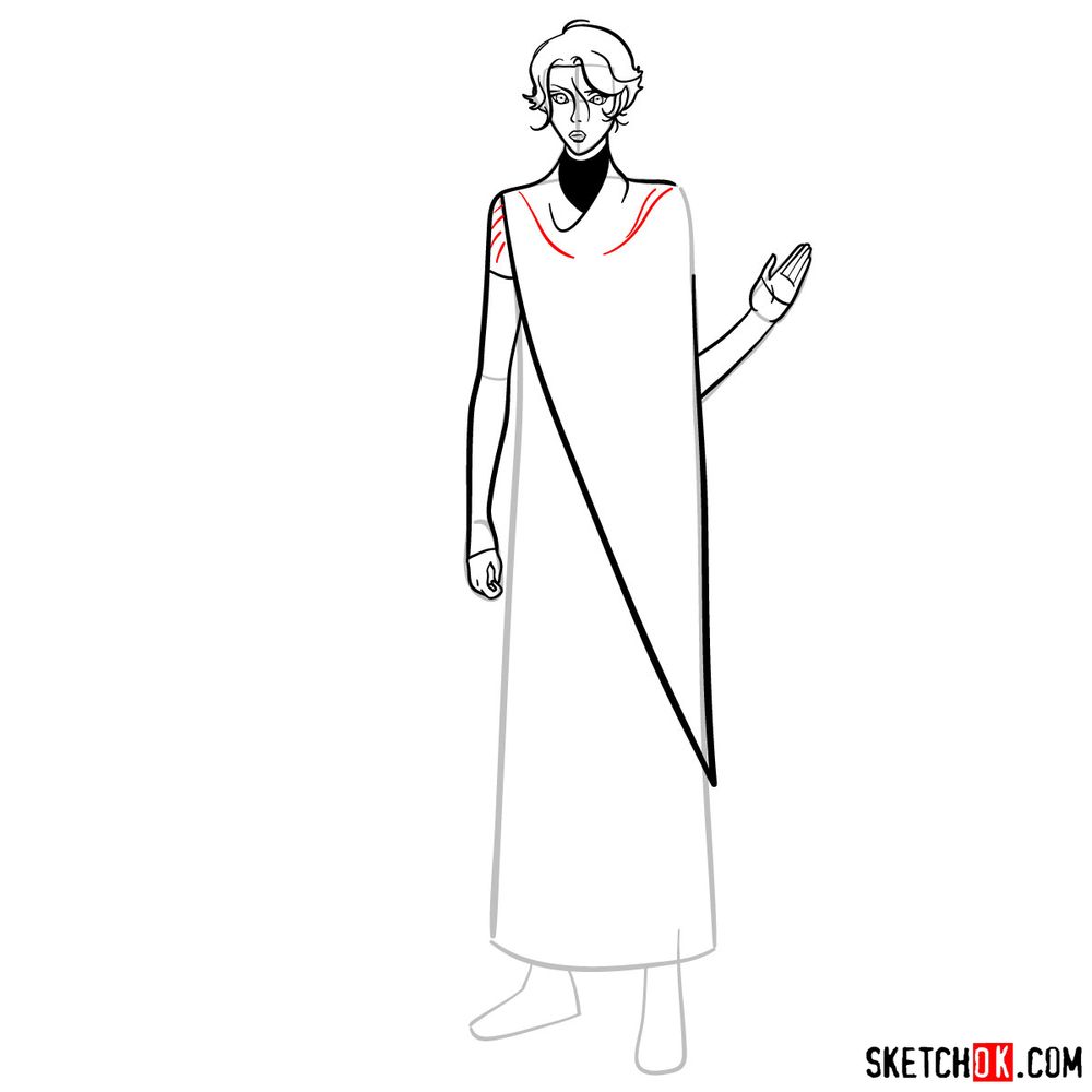 How to draw Sypha Belnades - step 10