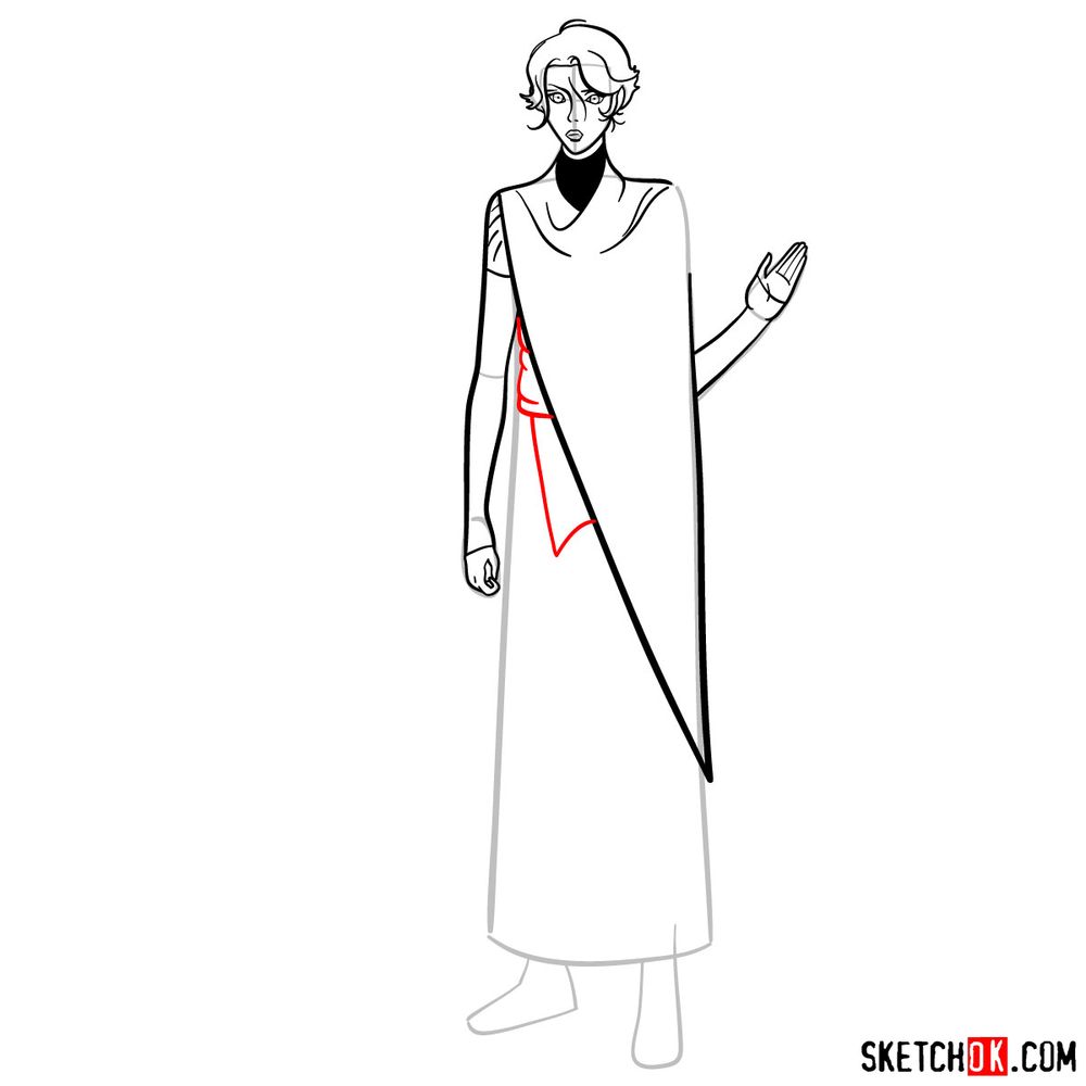 How to draw Sypha Belnades - step 11
