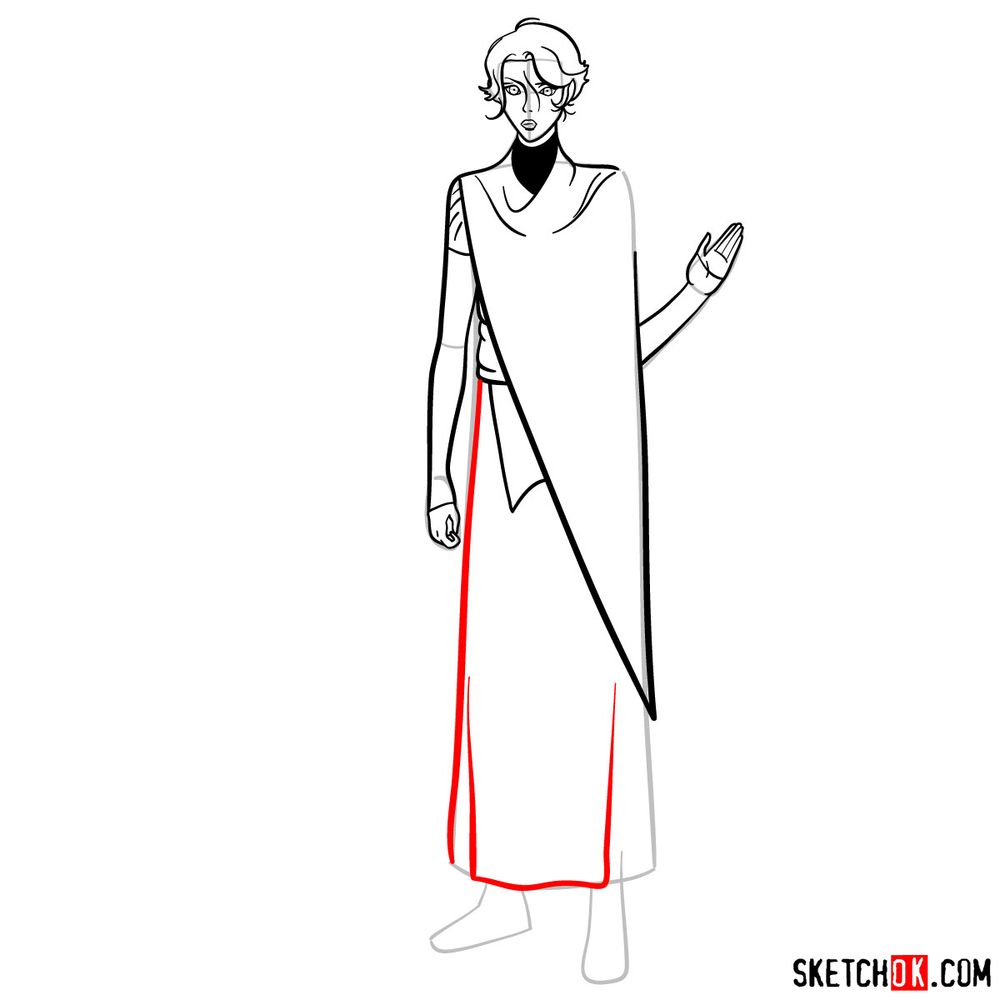 How to draw Sypha Belnades - step 12
