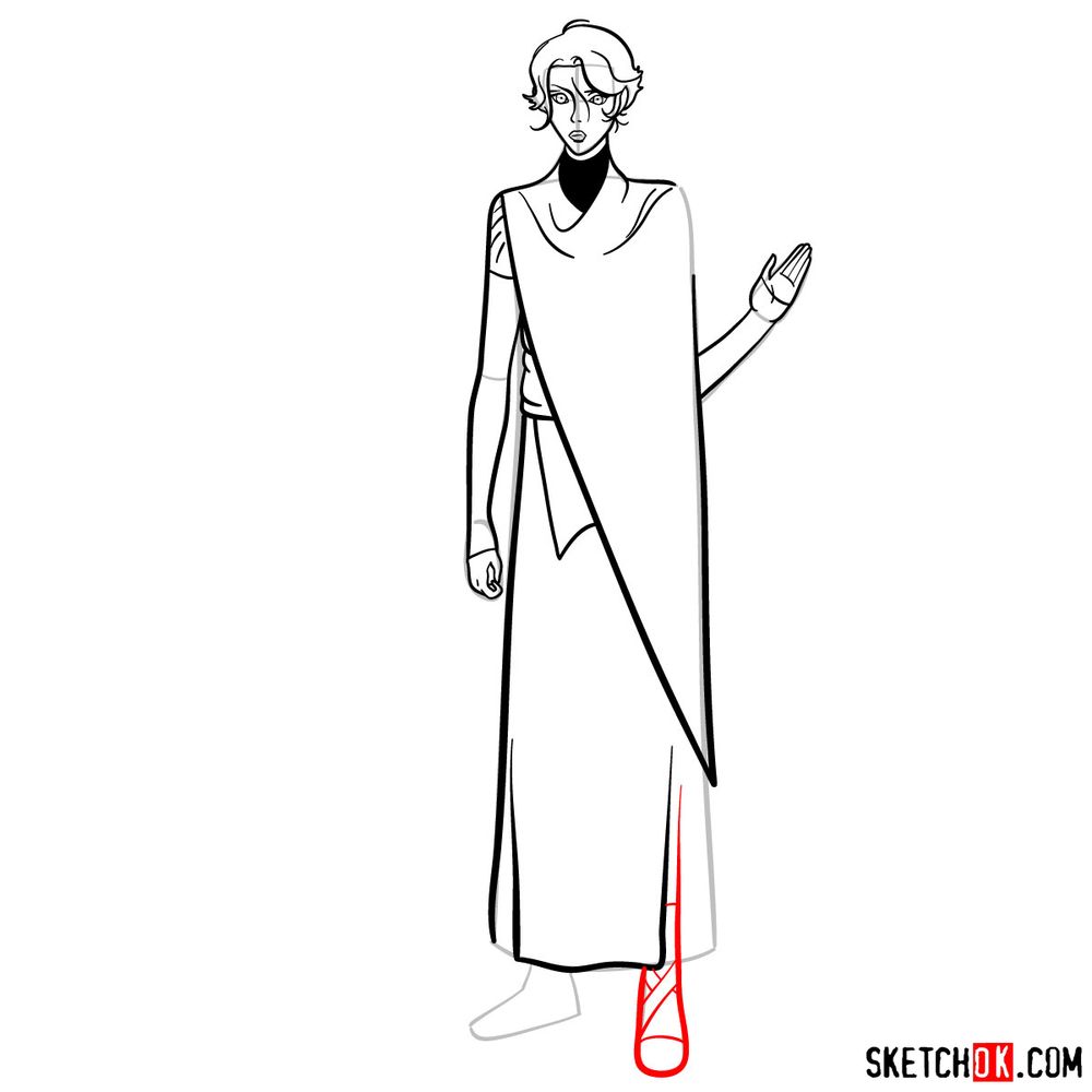 How to draw Sypha Belnades - step 13
