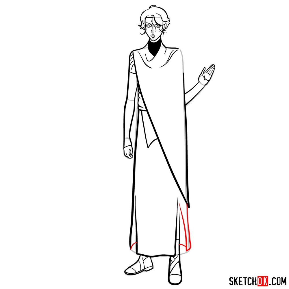 How to draw Sypha Belnades - step 15