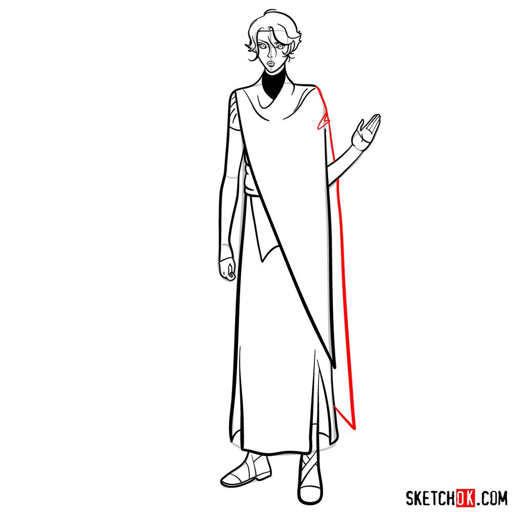 How to draw Sypha Belnades - step 16