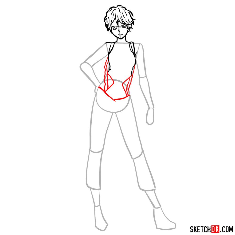 How to draw Iris Cannary - step 08