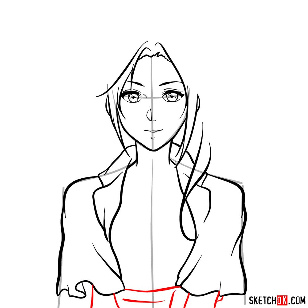 How to draw Cattleya Baudelaire's face - step 10