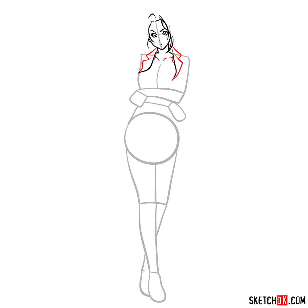How to draw Cattleya Baudelaire - step 07