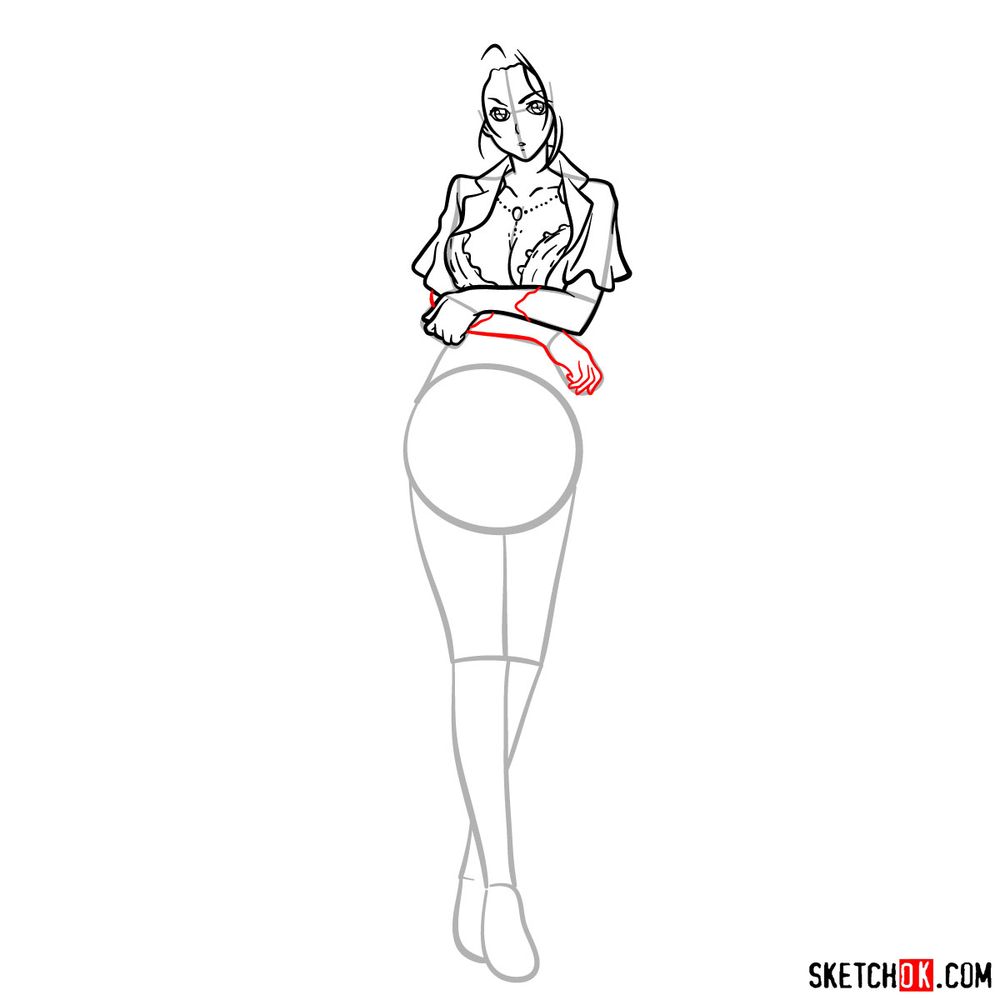 How to draw Cattleya Baudelaire - step 11