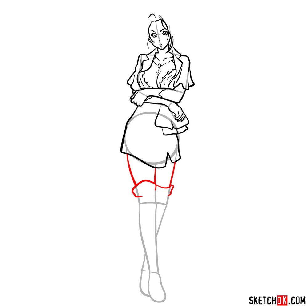 How to draw Cattleya Baudelaire - step 13