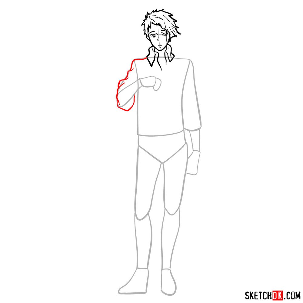 How to draw Benedict Blue - step 08