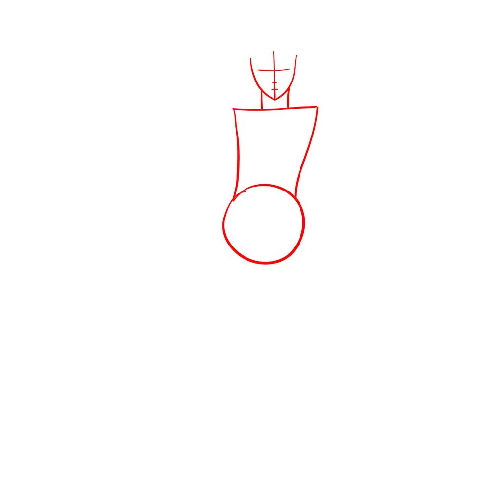 How to draw Yuno - step 01