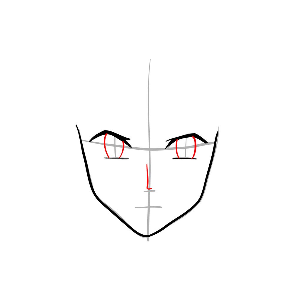 How to draw Noelle Silva's face - step 05