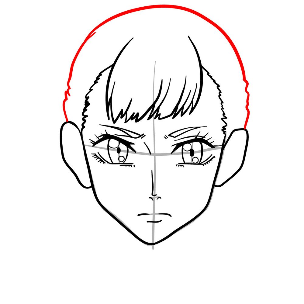 How to draw Noelle Silva's face - step 12
