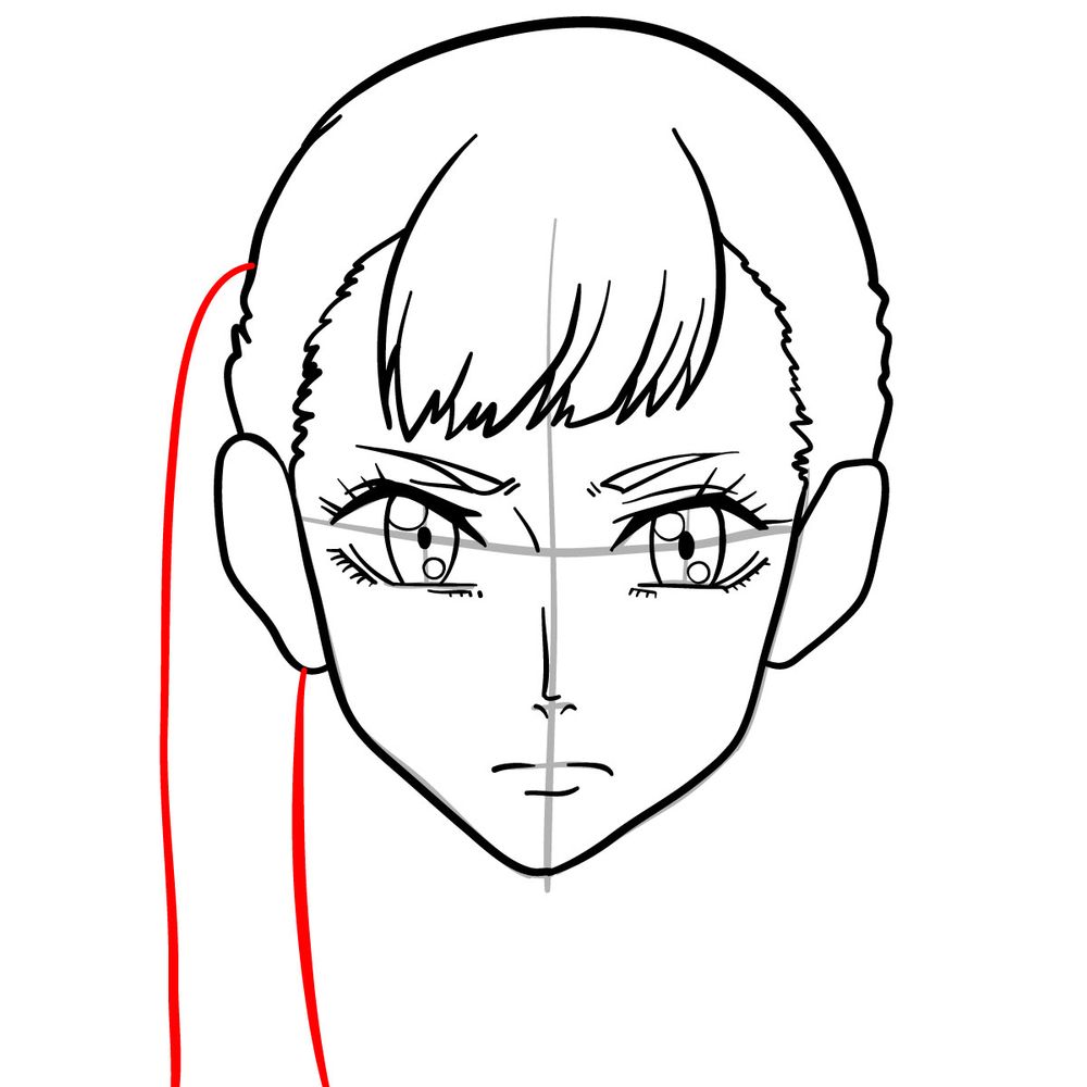 How to draw Noelle Silva's face - step 13