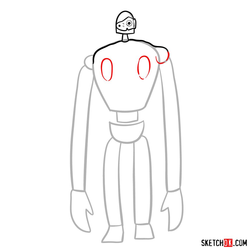 How to draw a Laputian robot - step 06