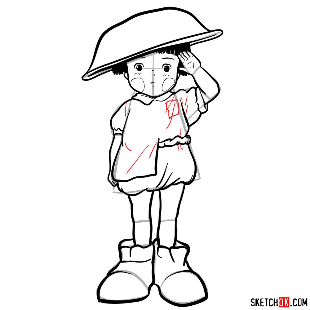How to draw Setsuko Yokokawa - step 18