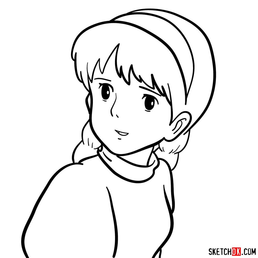 How to draw Sheeta (Castle in the Sky)