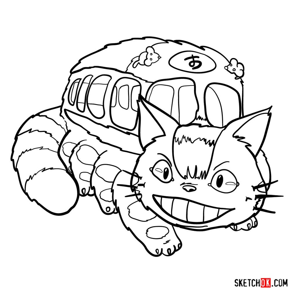 How to draw the Catbus