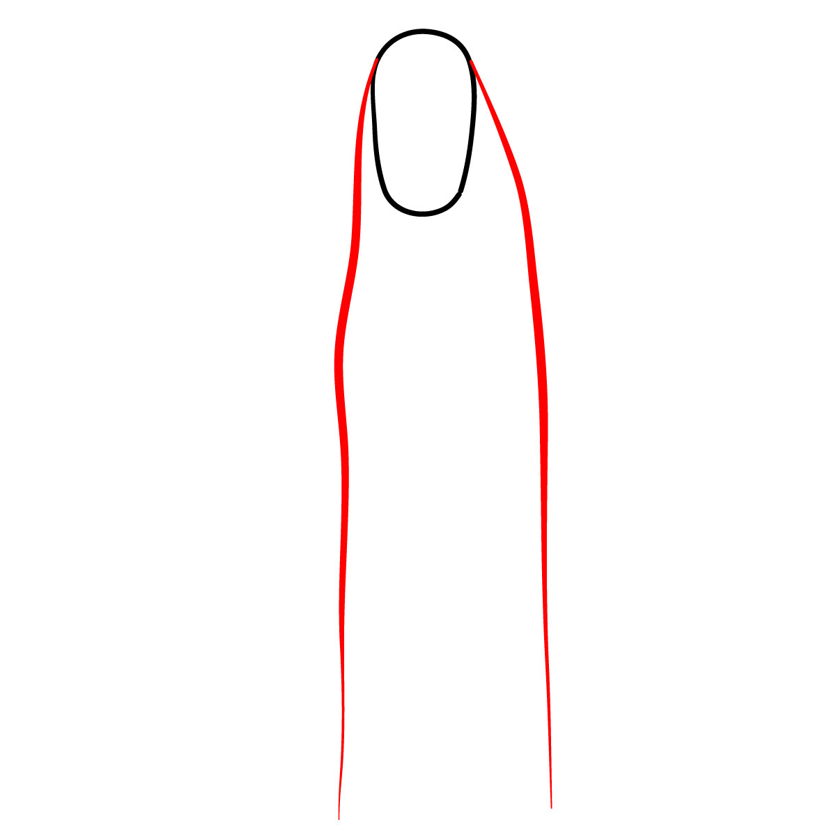 How to draw No-Face - step 02
