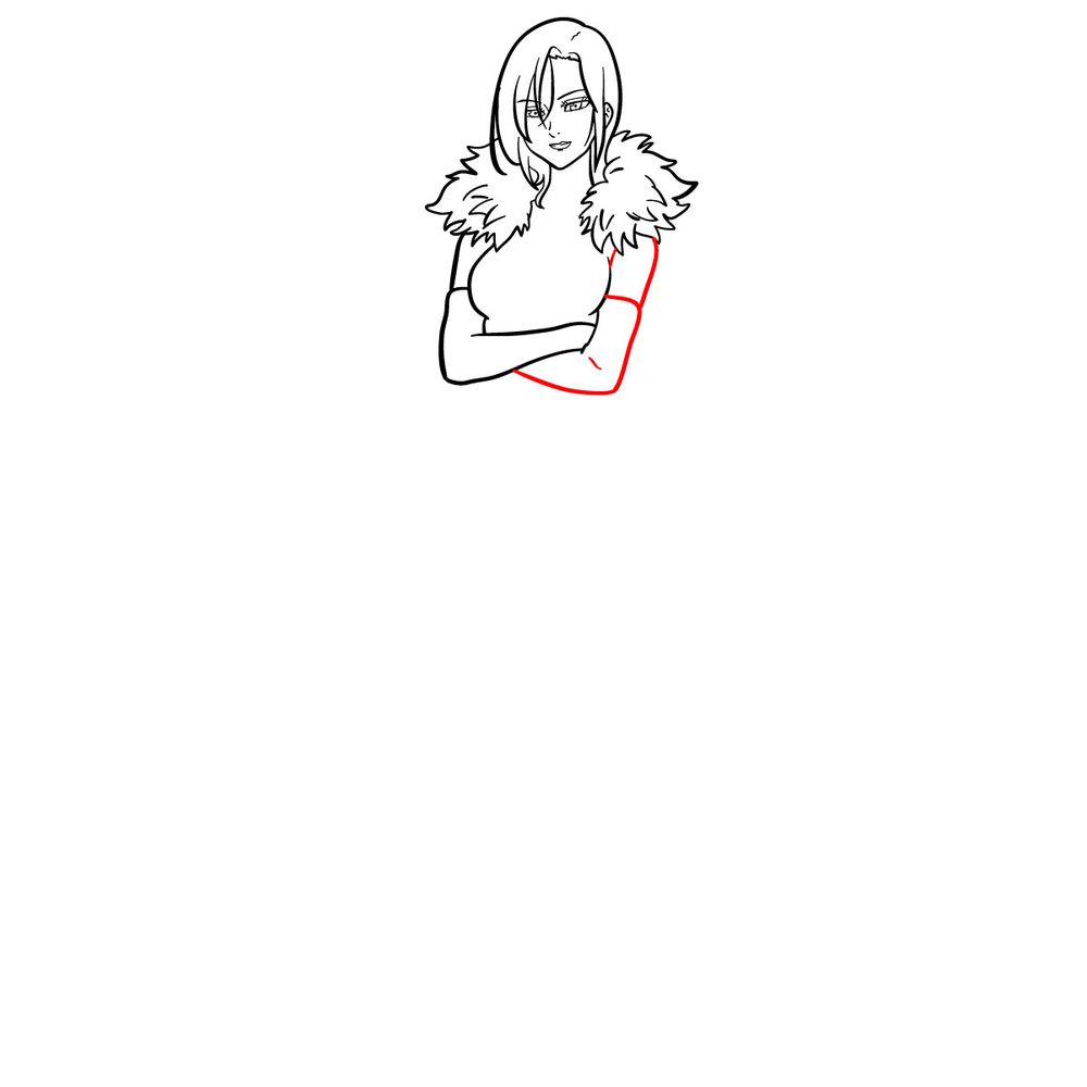 How to draw Merlin (The 7 Deadly Sins) - step 13