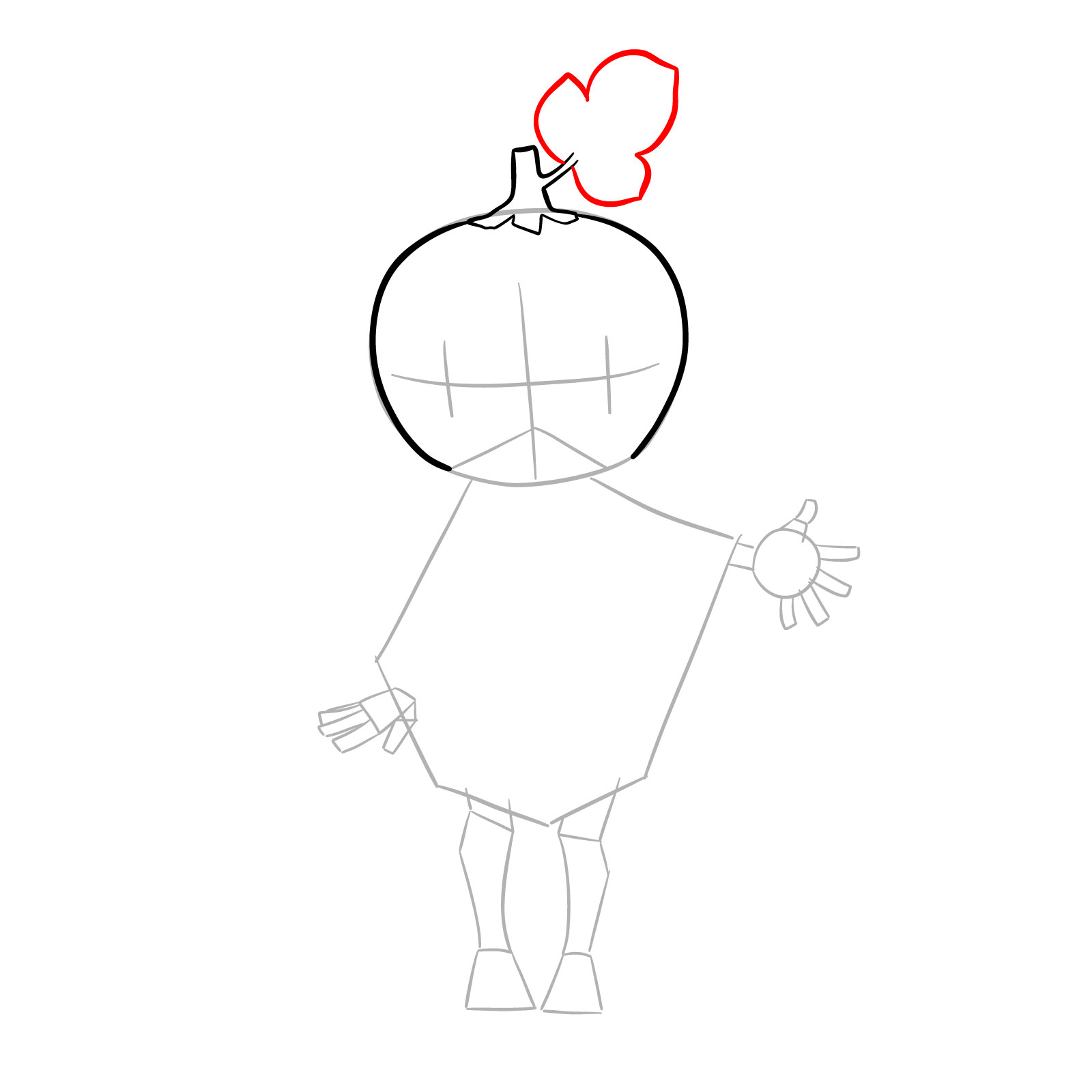 How to Draw Suika from Dr. Stone - step 05