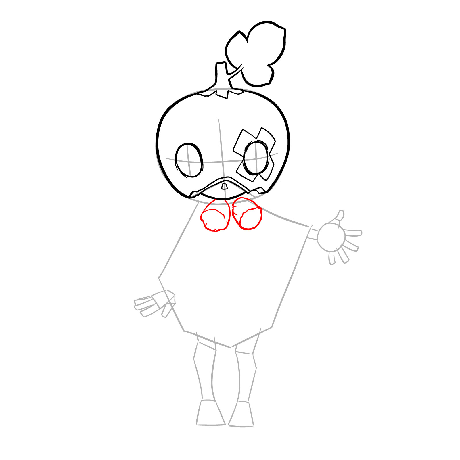 How to Draw Suika from Dr. Stone - step 10