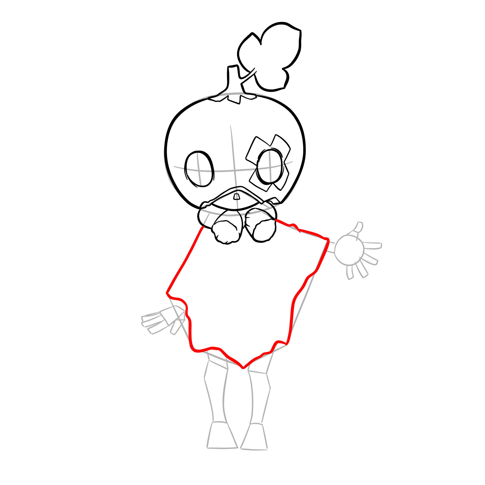 How to Draw Suika from Dr. Stone - step 12