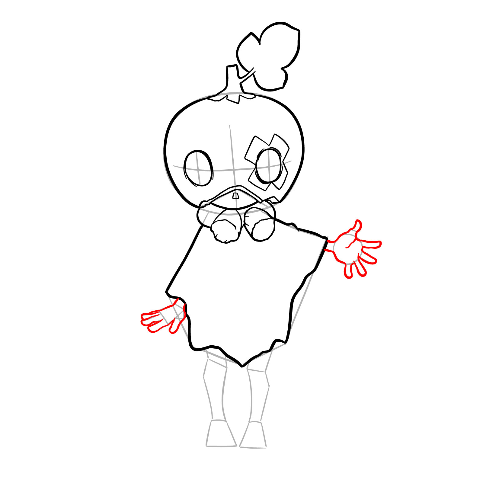 How to Draw Suika from Dr. Stone - step 13