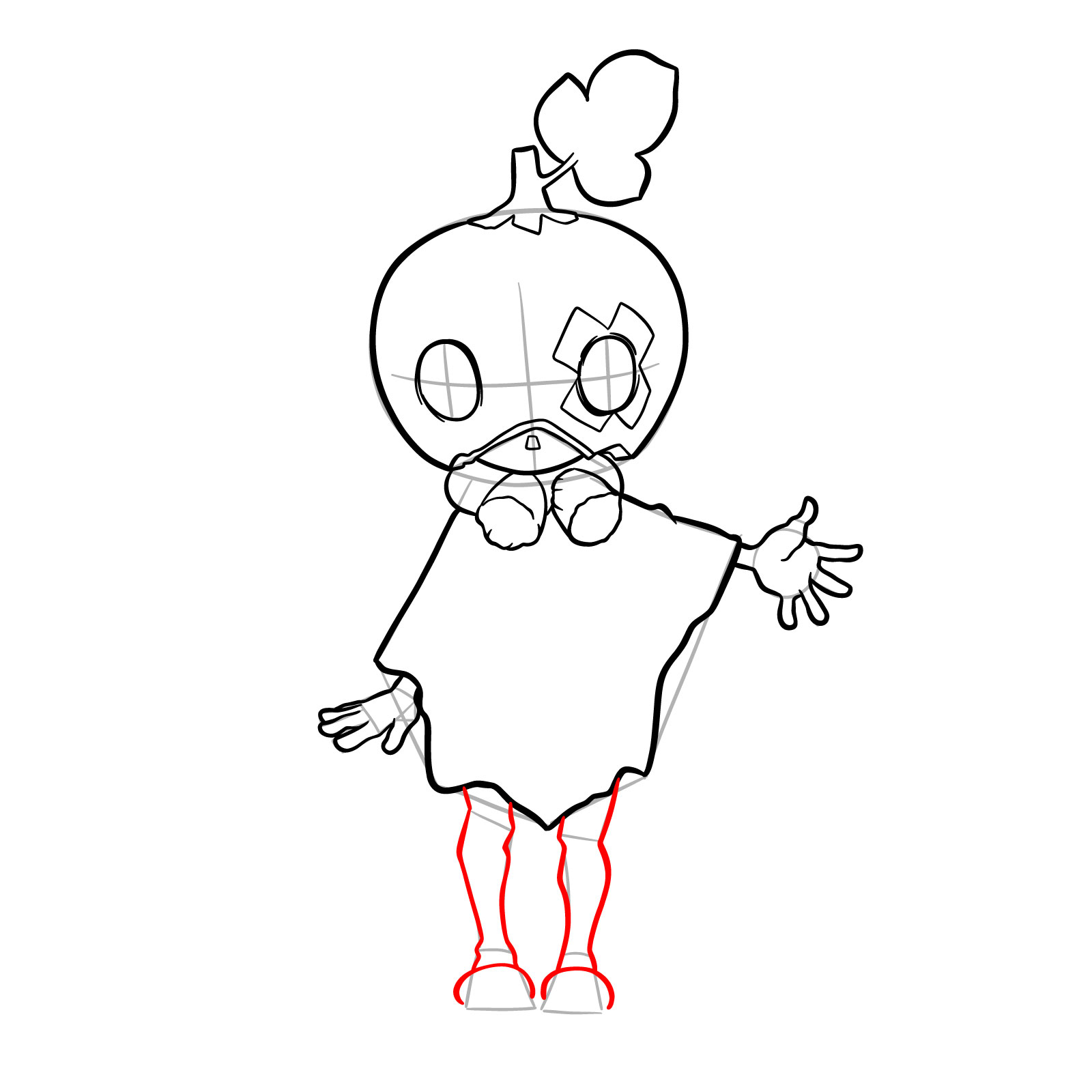 How to Draw Suika from Dr. Stone - step 14