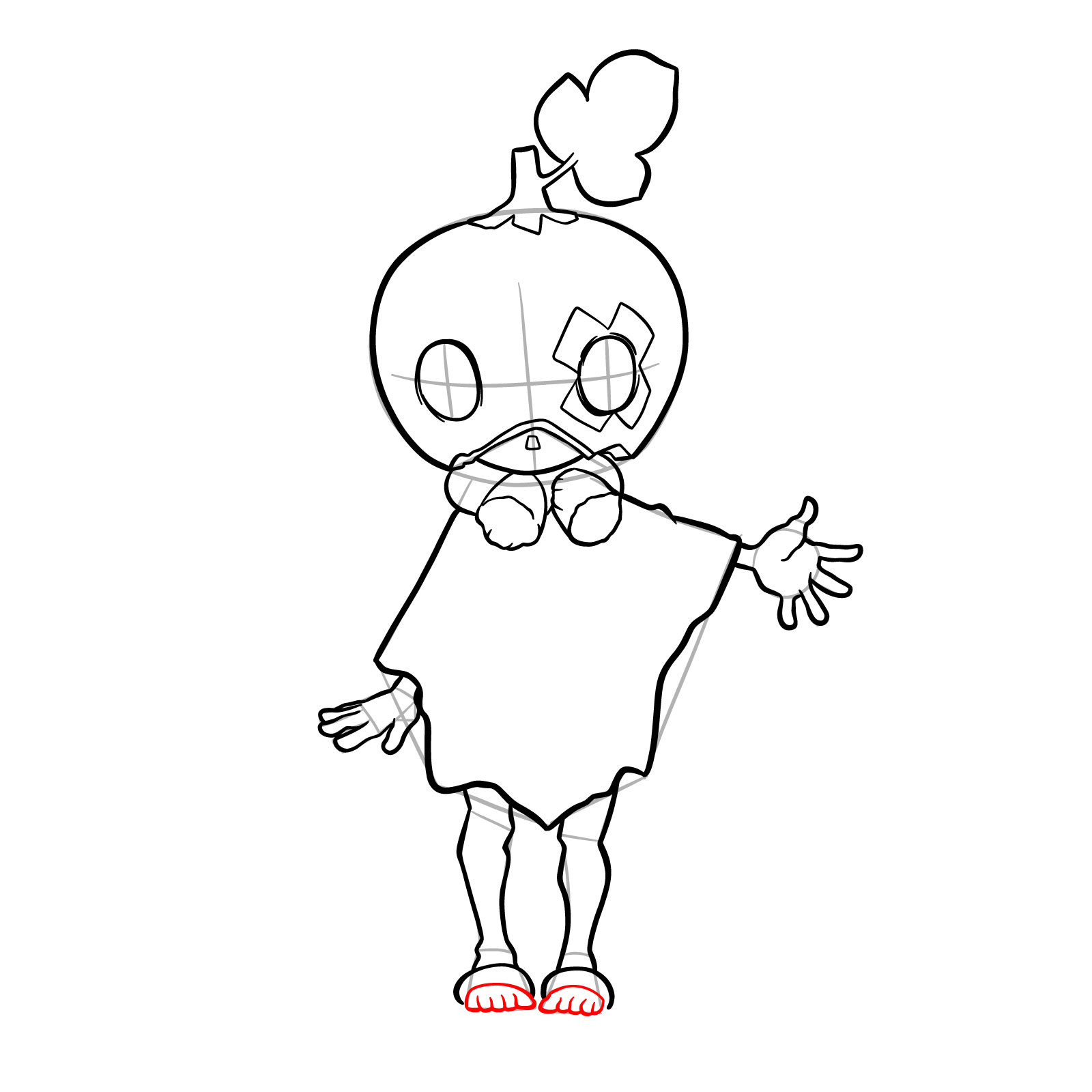 How to Draw Suika from Dr. Stone - step 15