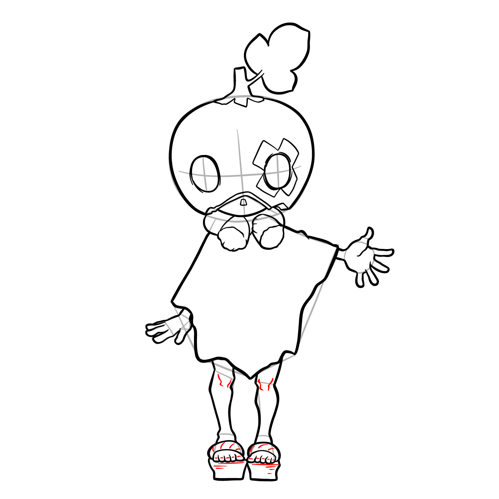 How to Draw Suika from Dr. Stone - step 17
