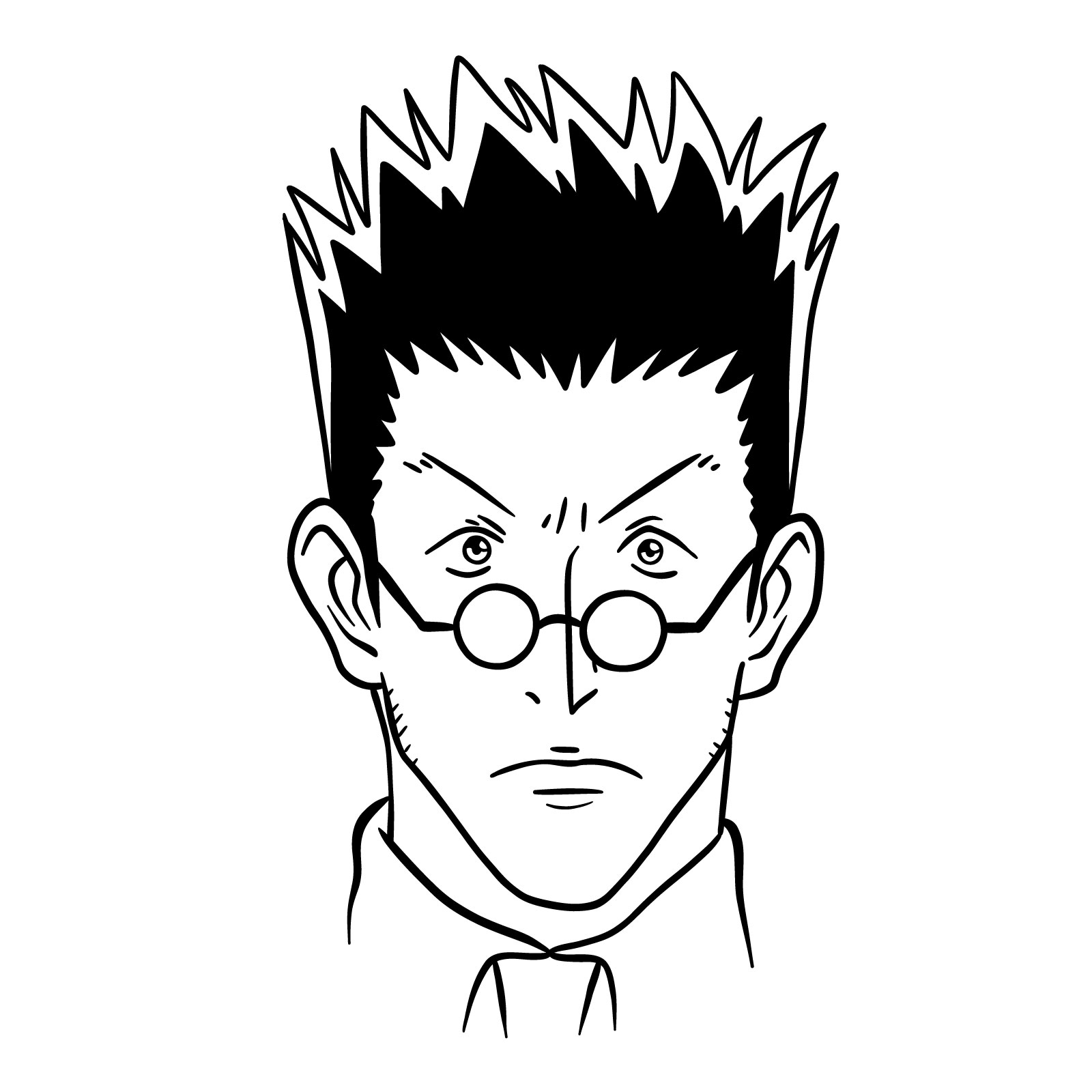 How to draw Leorio's face - Hunter x Hunter - final step
