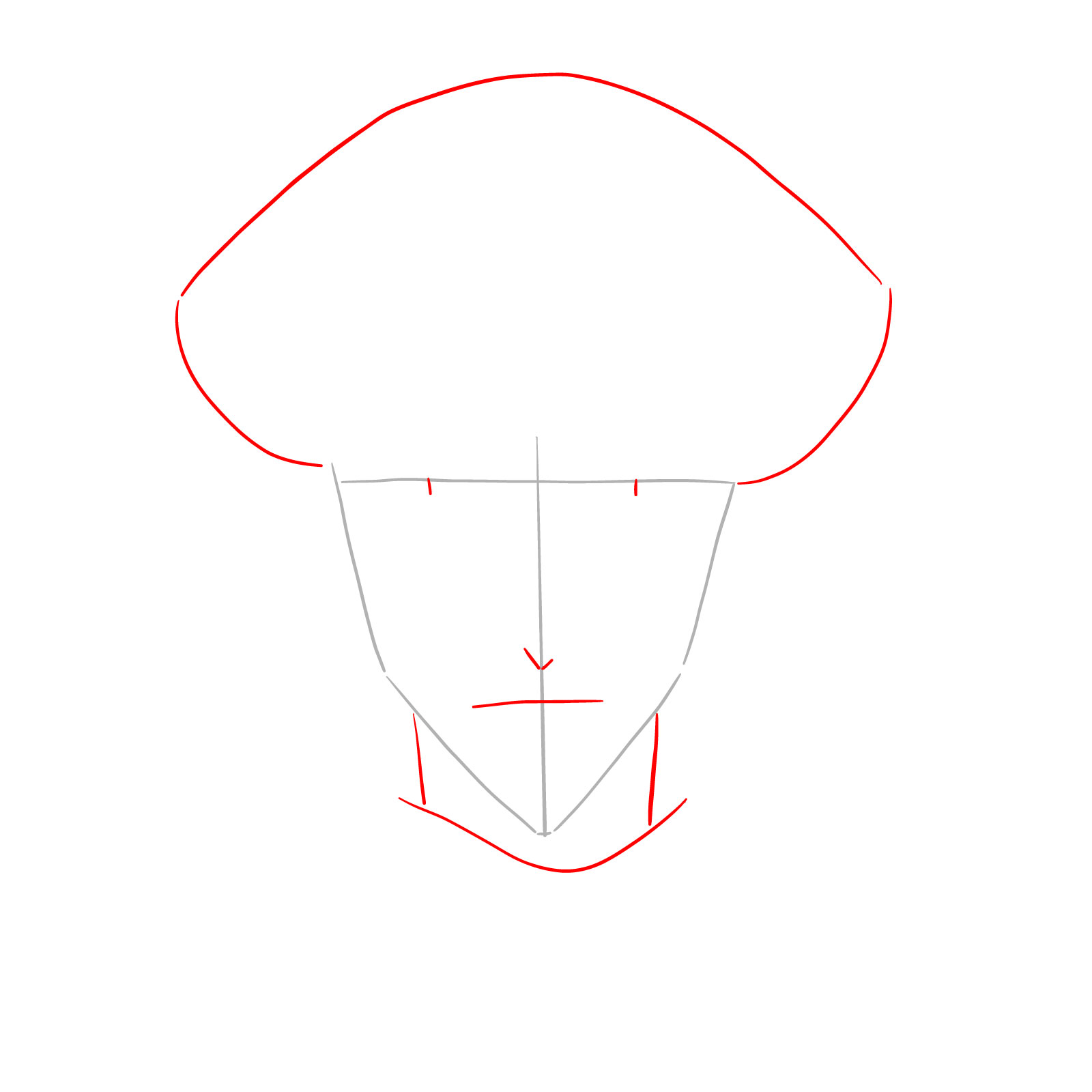 How to draw Kite's face | Hunter x Hunter - step 02