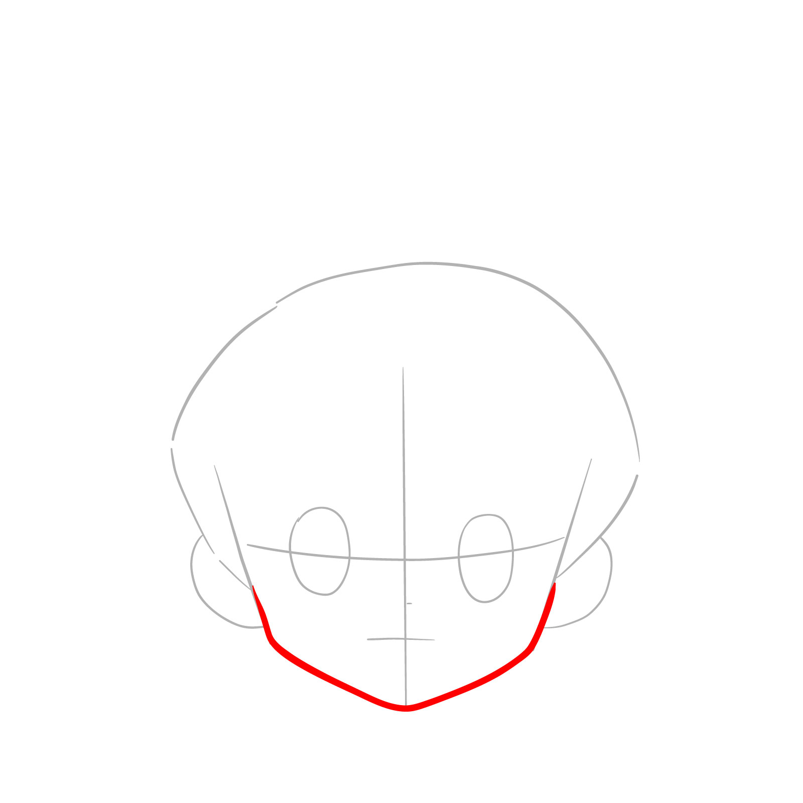 How to Draw Biscuit Krueger's face from Hunter x Hunter - step 04