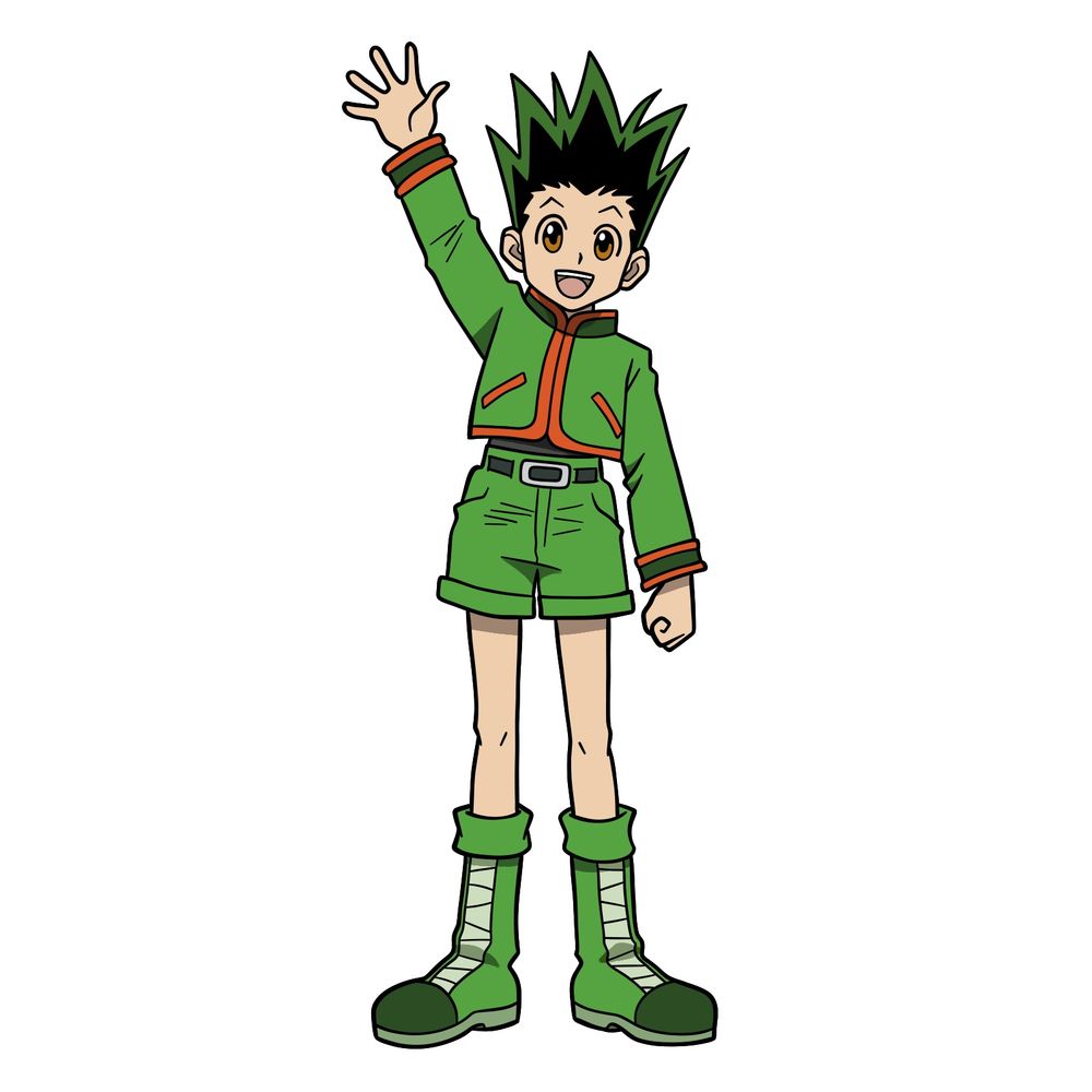 How to Draw Gon Freecss from Hunter x Hunter: Full Body Guide