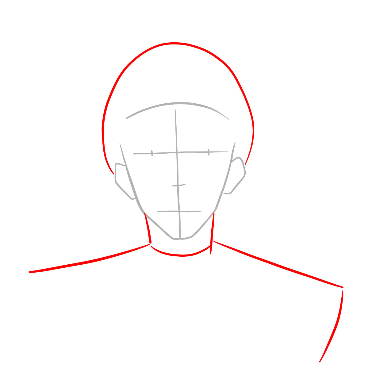 How to draw Kuraudo Kurashiki - step 03