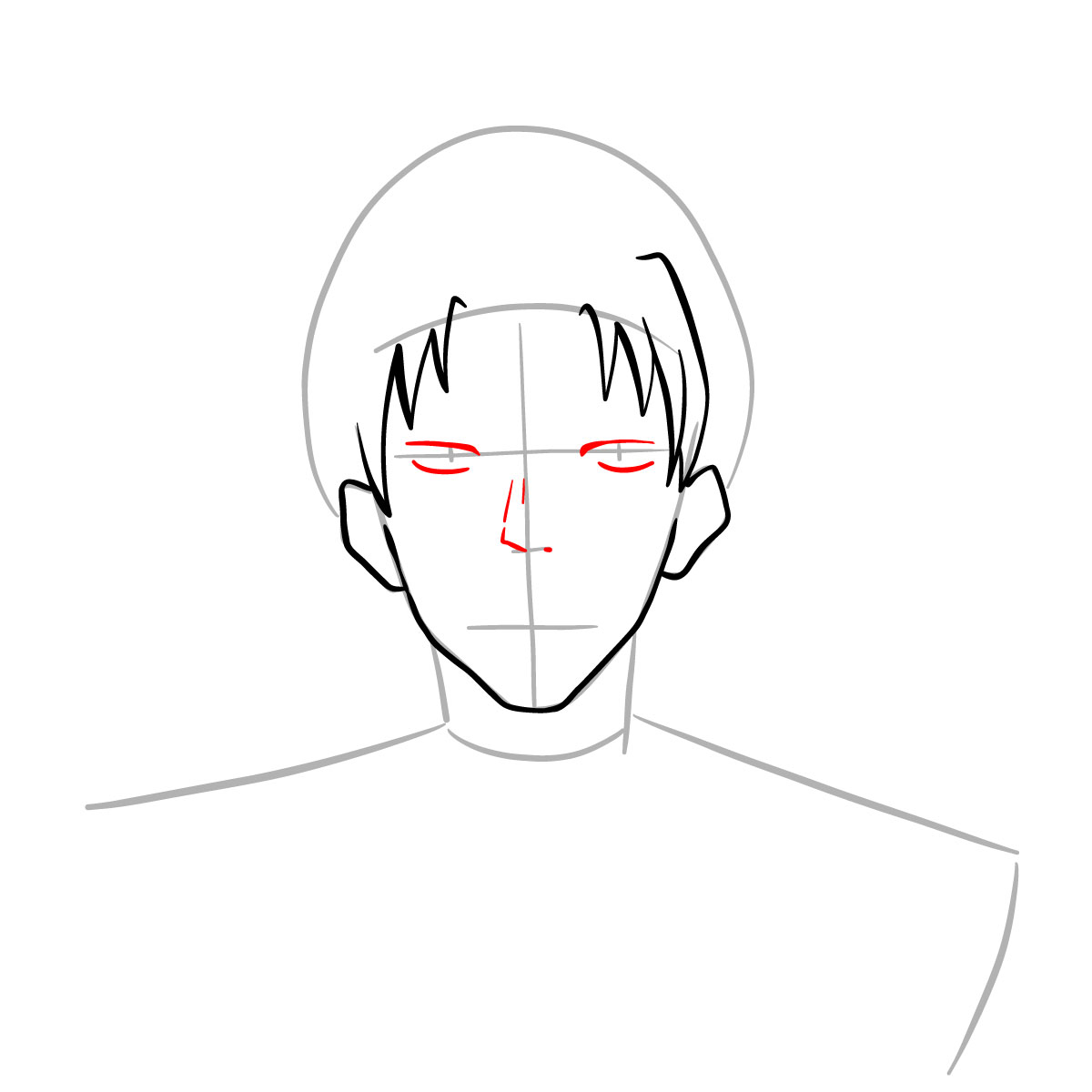 How to draw Kuraudo Kurashiki - step 07