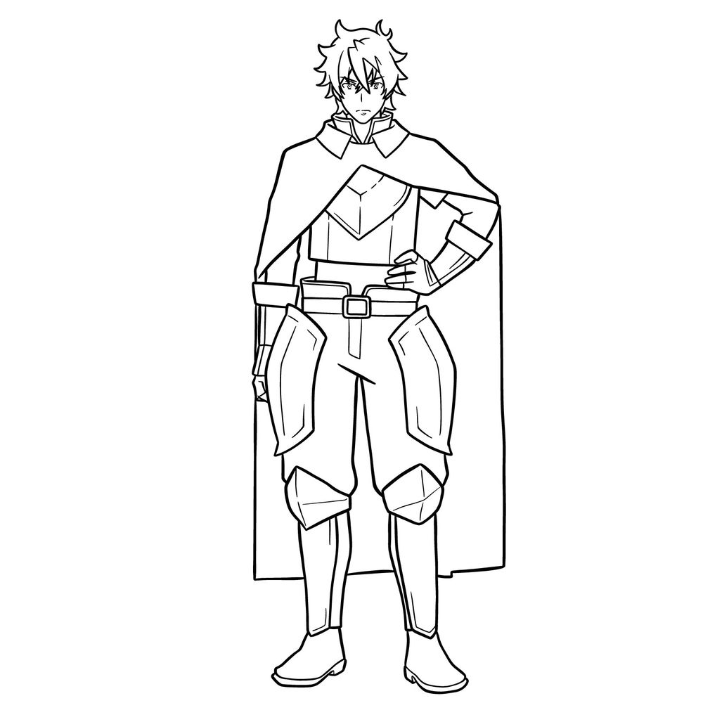 Learn How to Draw Naofumi Iwatani – The Shield Hero Drawing Guide