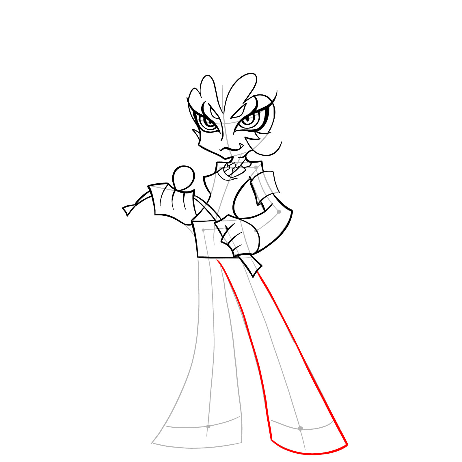 How to draw Scanty Daemon - step 25
