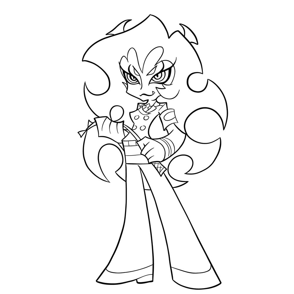 How to draw Scanty Daemon