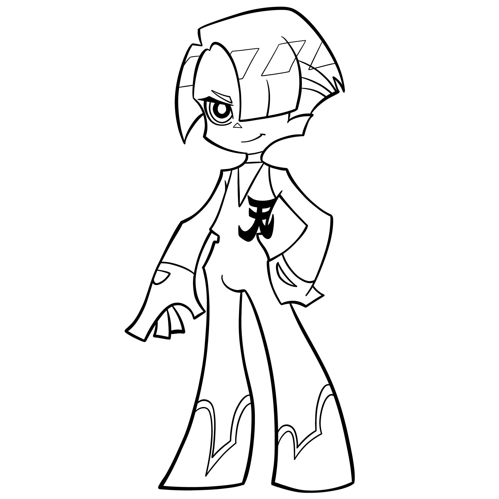 How to Draw Polyester, the Newgen Angel - step 16