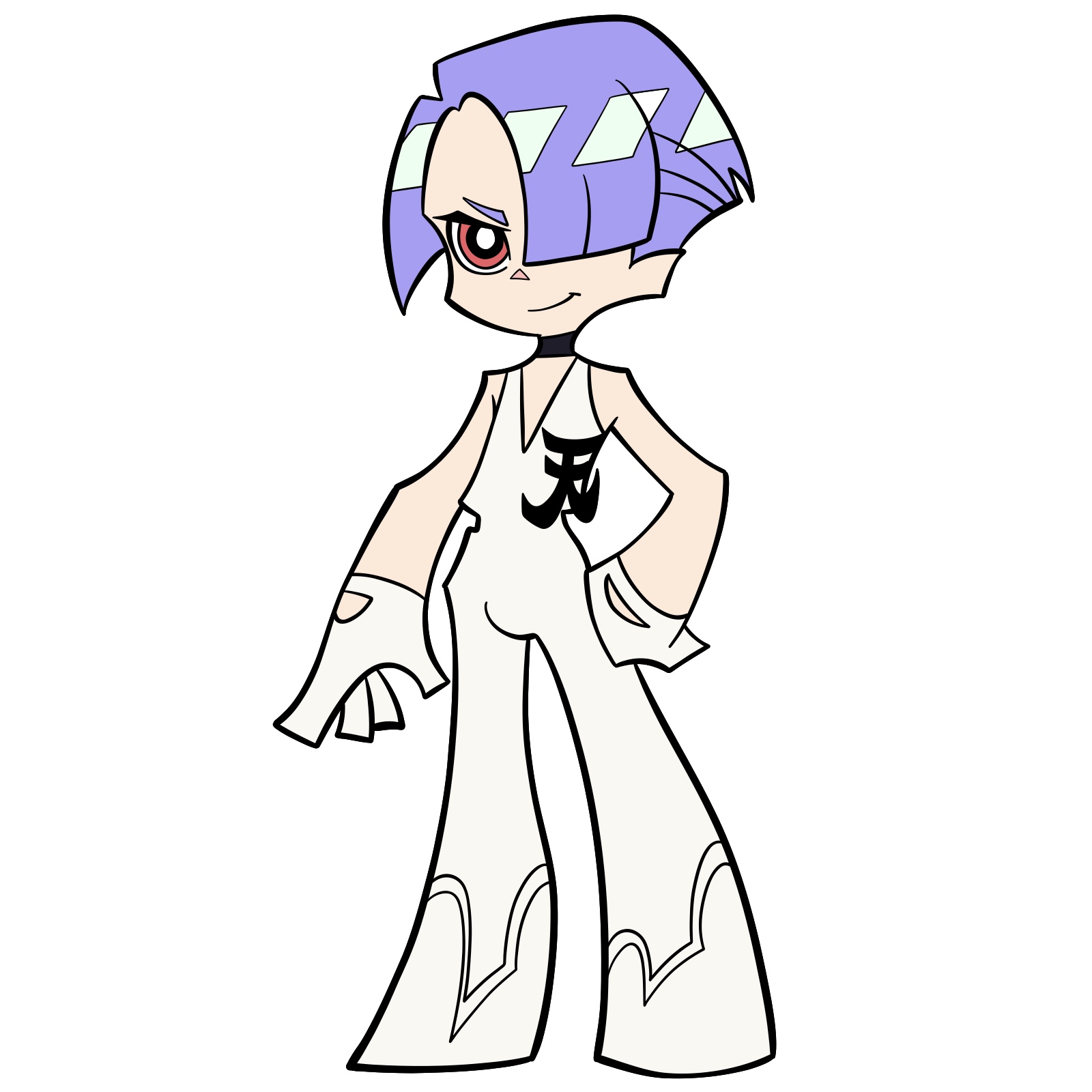 How to Draw Polyester, the Newgen Angel - final step