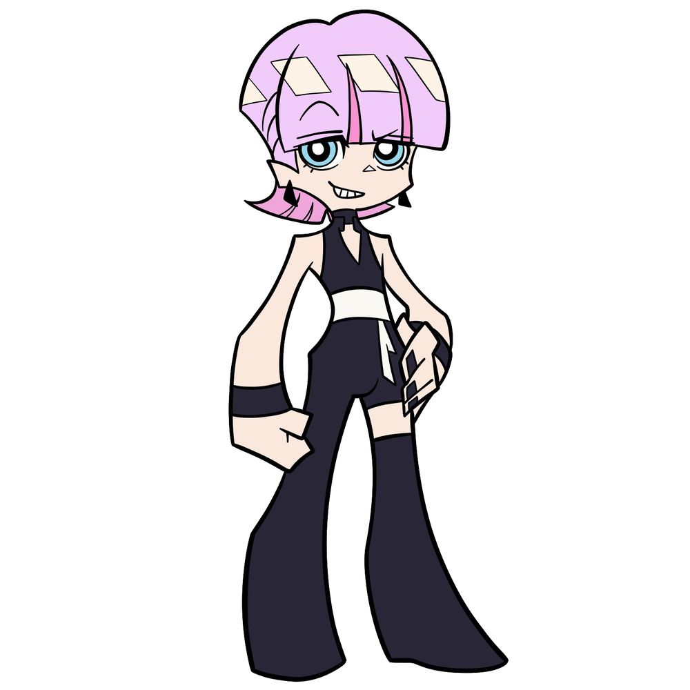 How to Draw Polyurethane, Newgen Angel from Panty & Stocking