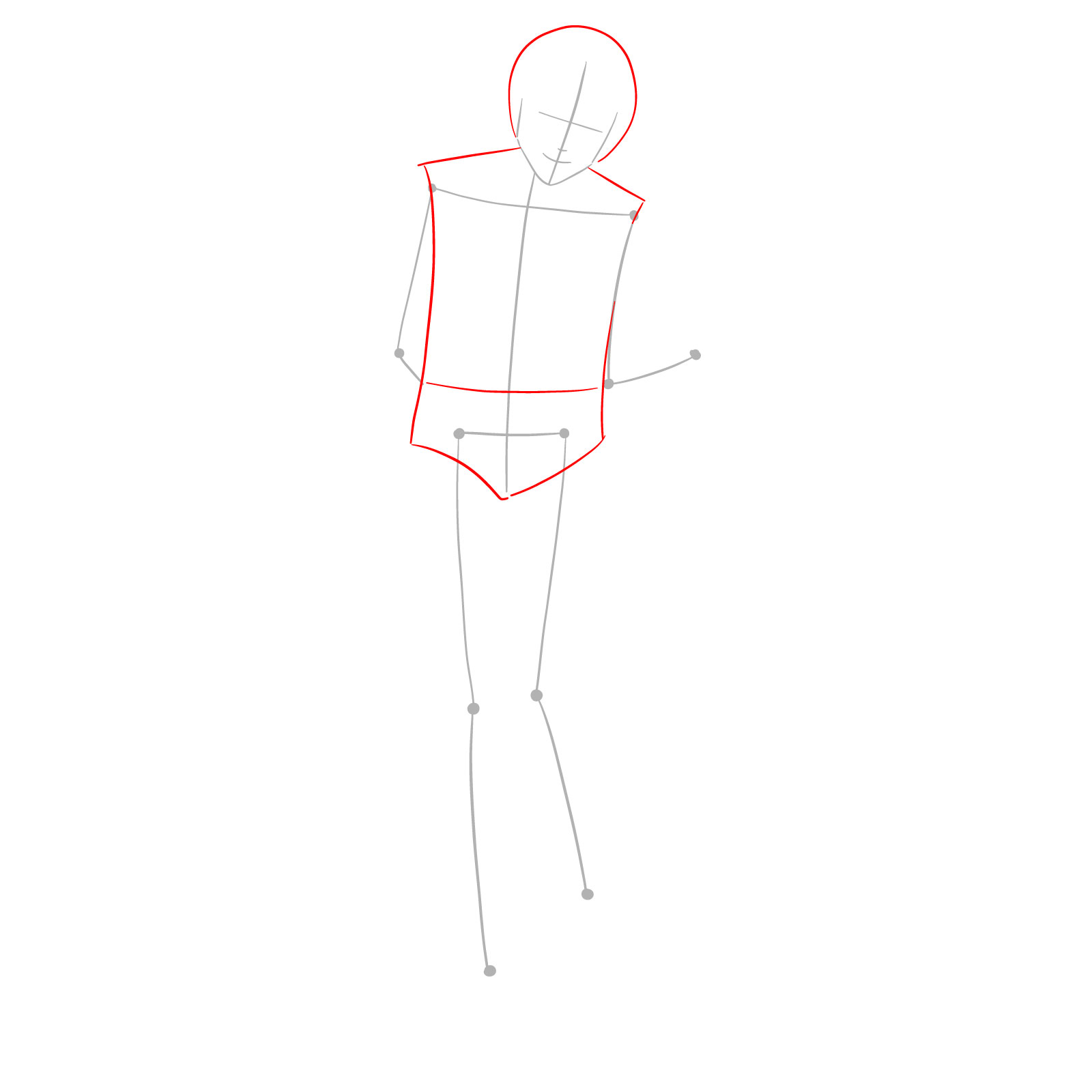 How to draw Himeno - Chainsaw Man - step 02