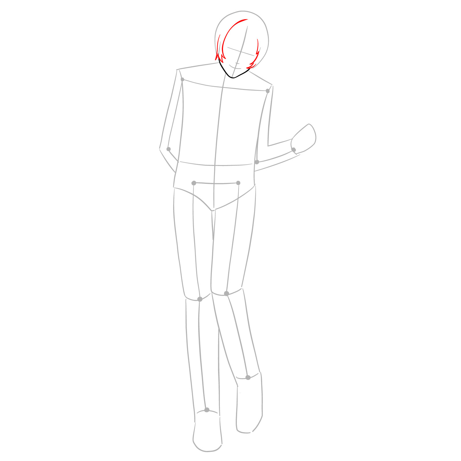 How to draw Himeno - Chainsaw Man - step 05