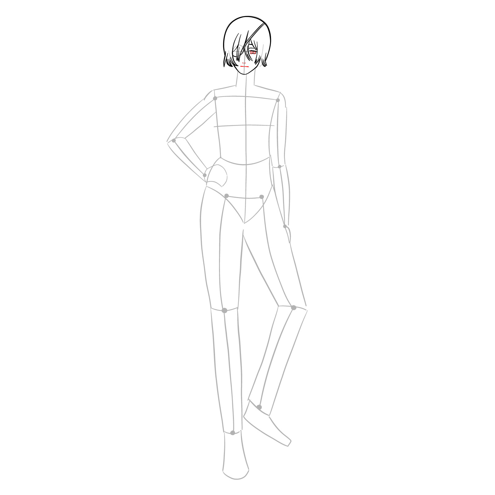 How to draw Quanxi from Chainsaw Man - step 11