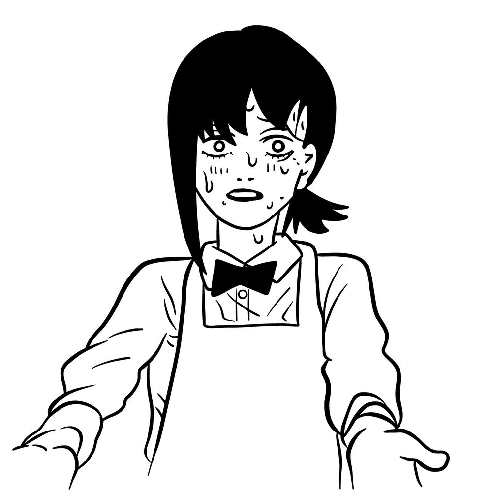 How to draw Kobeni’s face (manga)