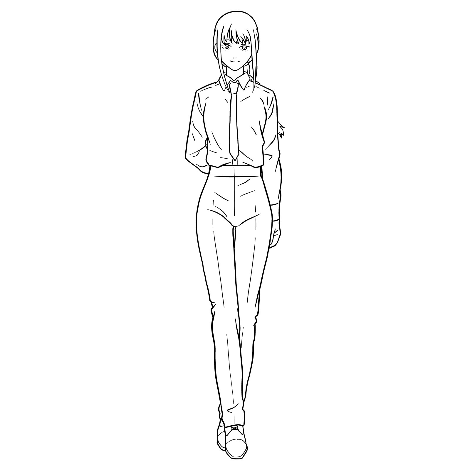 How to draw Makima from Chainsaw Man - final step