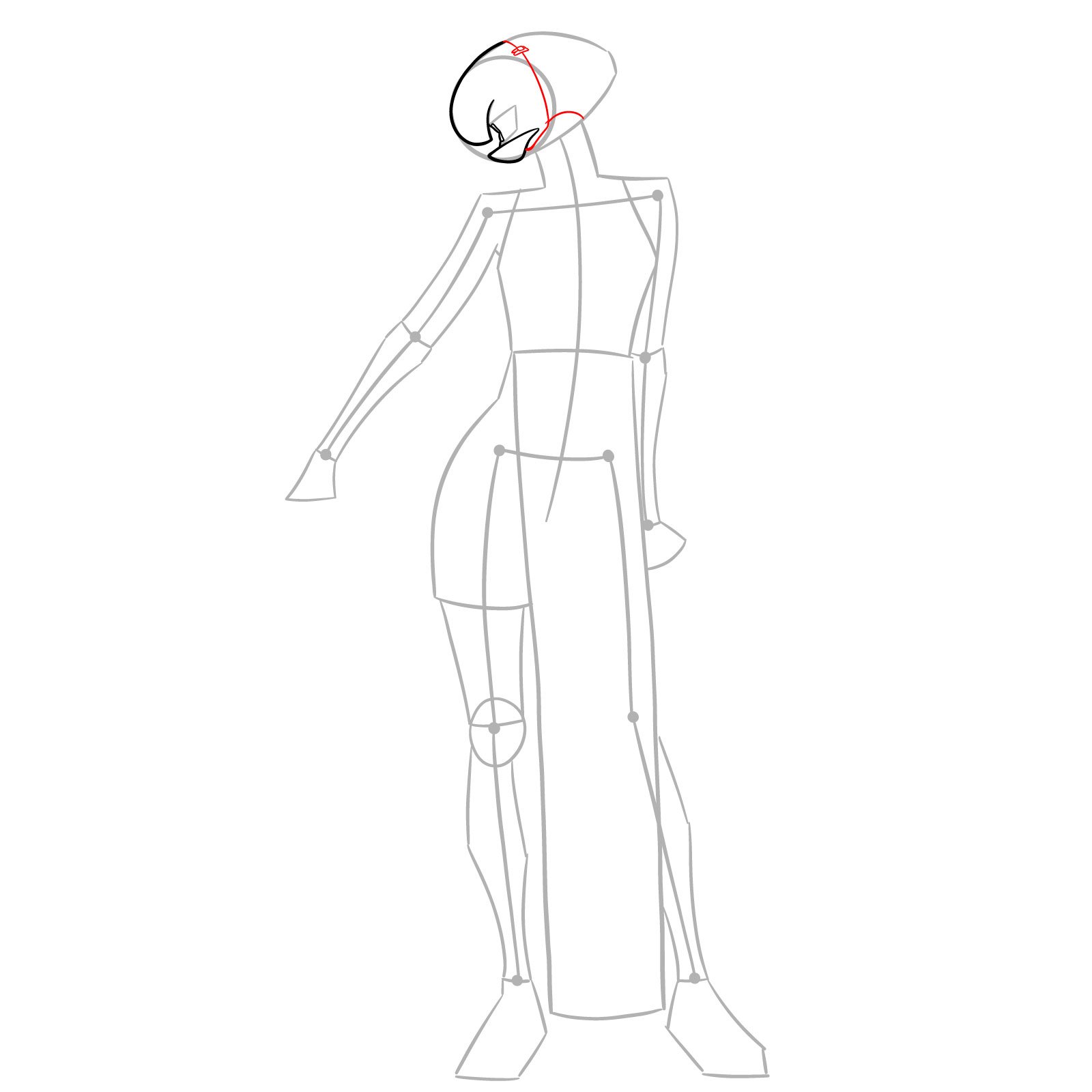 How to Draw Reze Bomb Hybrid - step 06