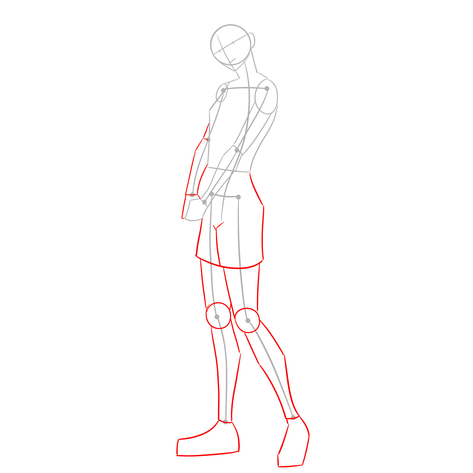 How to Draw Reze (Human Form) - step 03