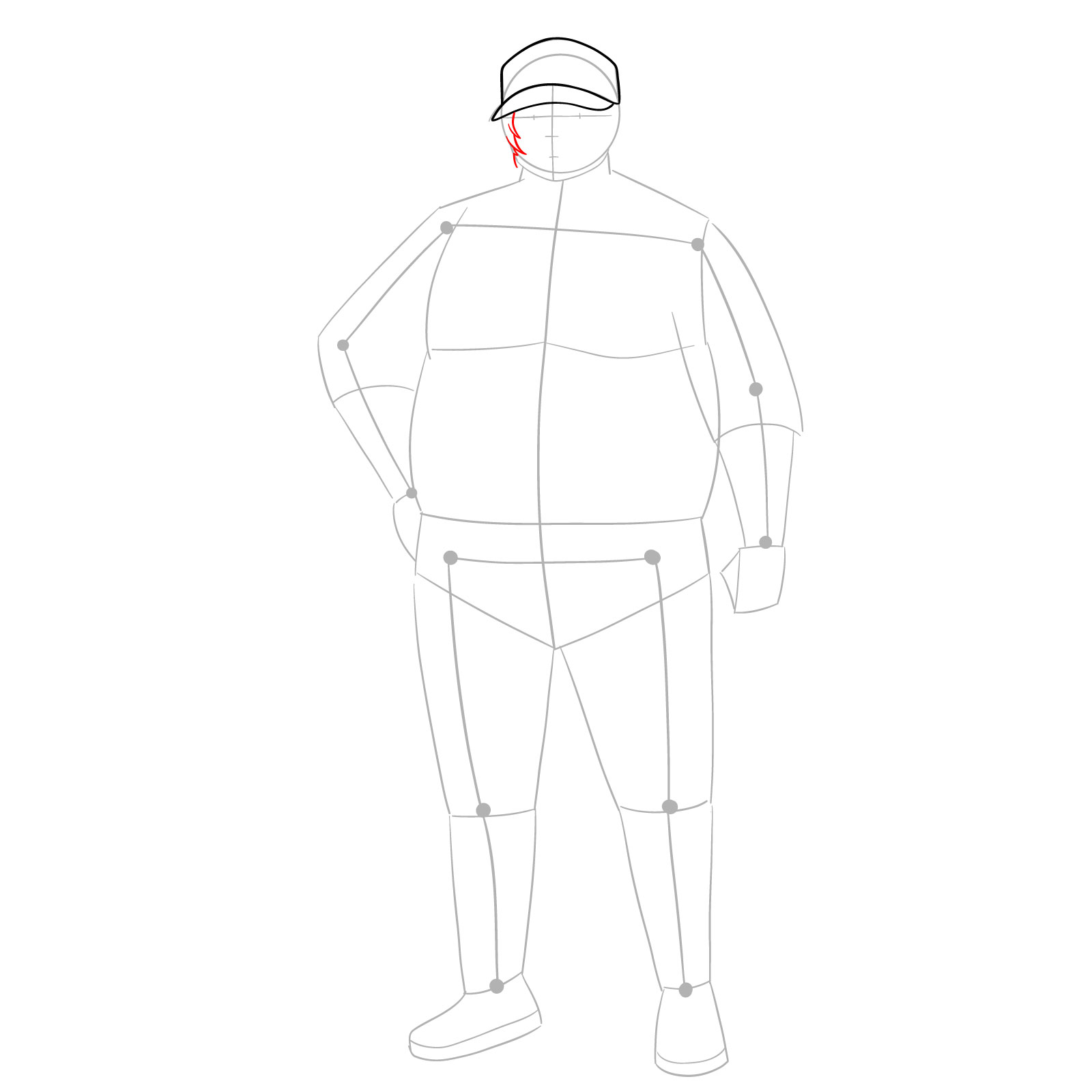 How to draw Itaru Hashida from Steins;Gate - step 06